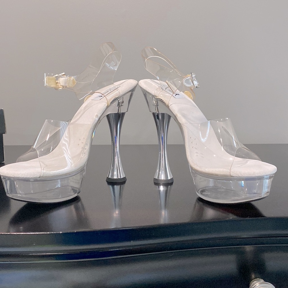 Xpose Fitness Clear High Heels